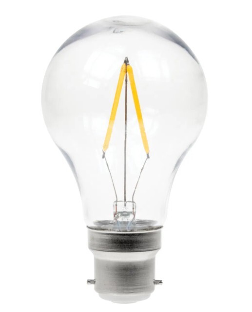 2W Clear LED Lamp 2700K (Polycarbonate) (Dimmable) equipment hire