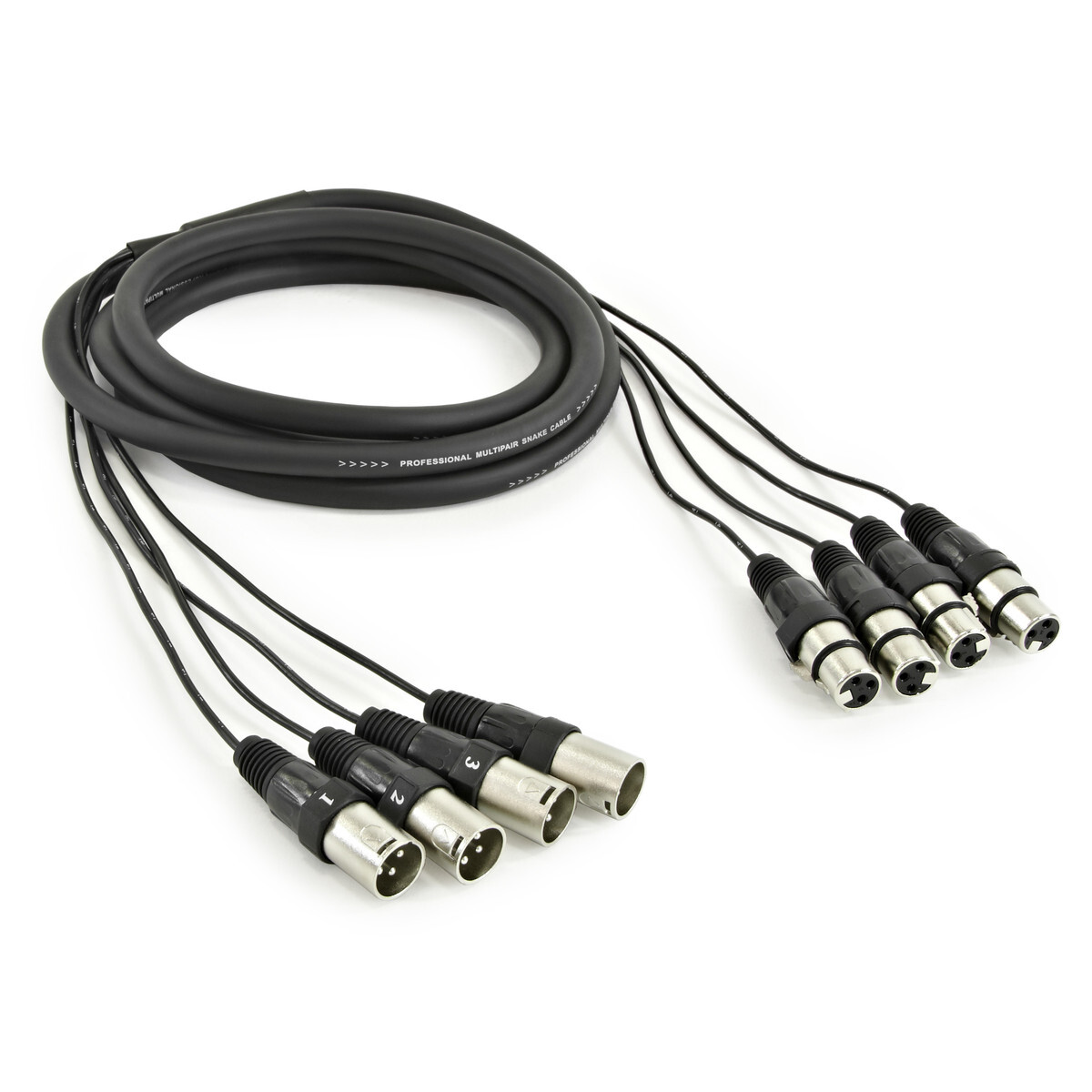 4 Way XLR loom 3m equipment hire