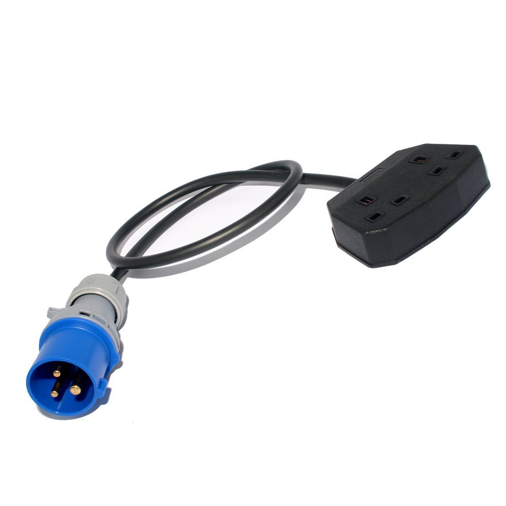 Adpt 16A - 2 x 13A Socket 0.5m equipment hire