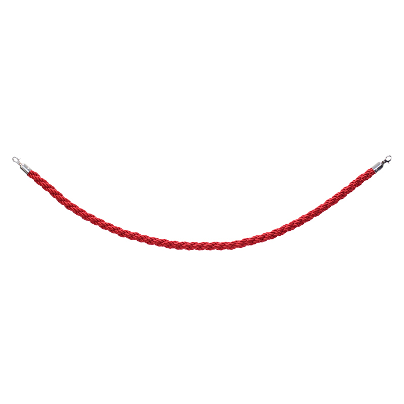 Chrome Red Twist Barrier Rope equipment hire