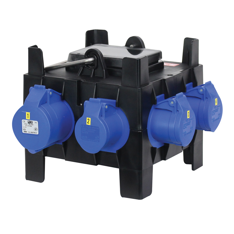 Distro 32A In/Thru > 4x 16A equipment hire