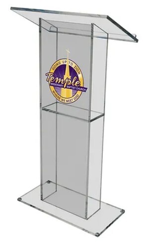Eco Acrylic Lectern equipment hire