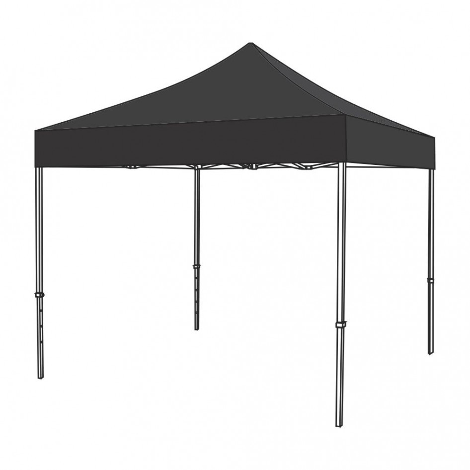Gala Tent Gazebo 3m x 3m (Black) equipment hire