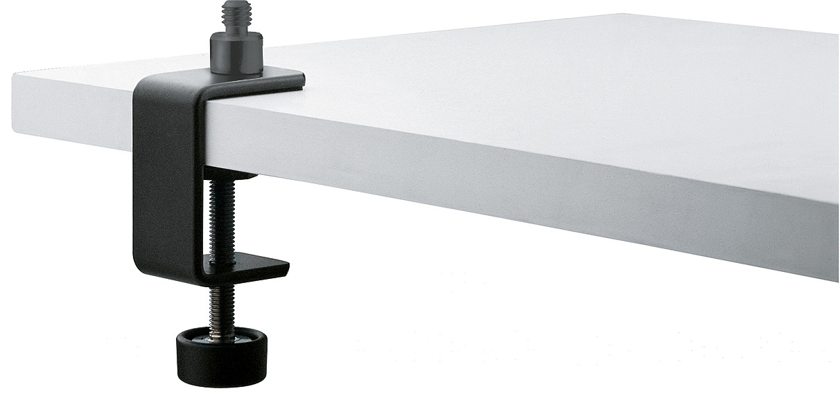 K&M 45mm Microphone Table Clamp (3/8" Thread) equipment hire