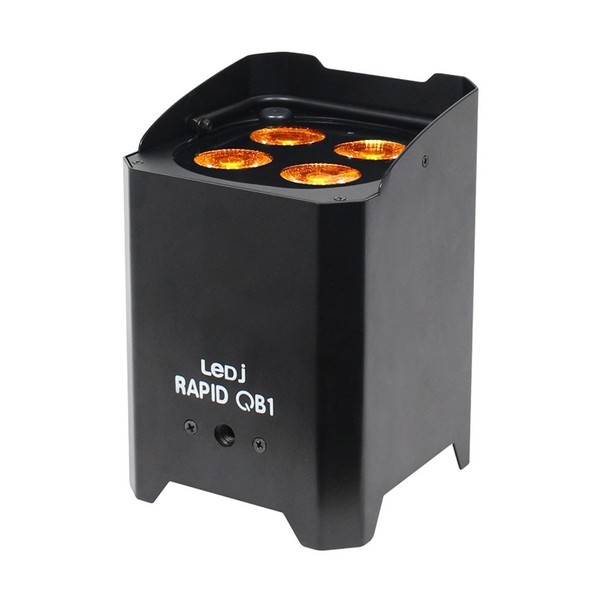 LEDJ Rapid QB1 RGBA IP Battery Uplighter (Black) equipment hire