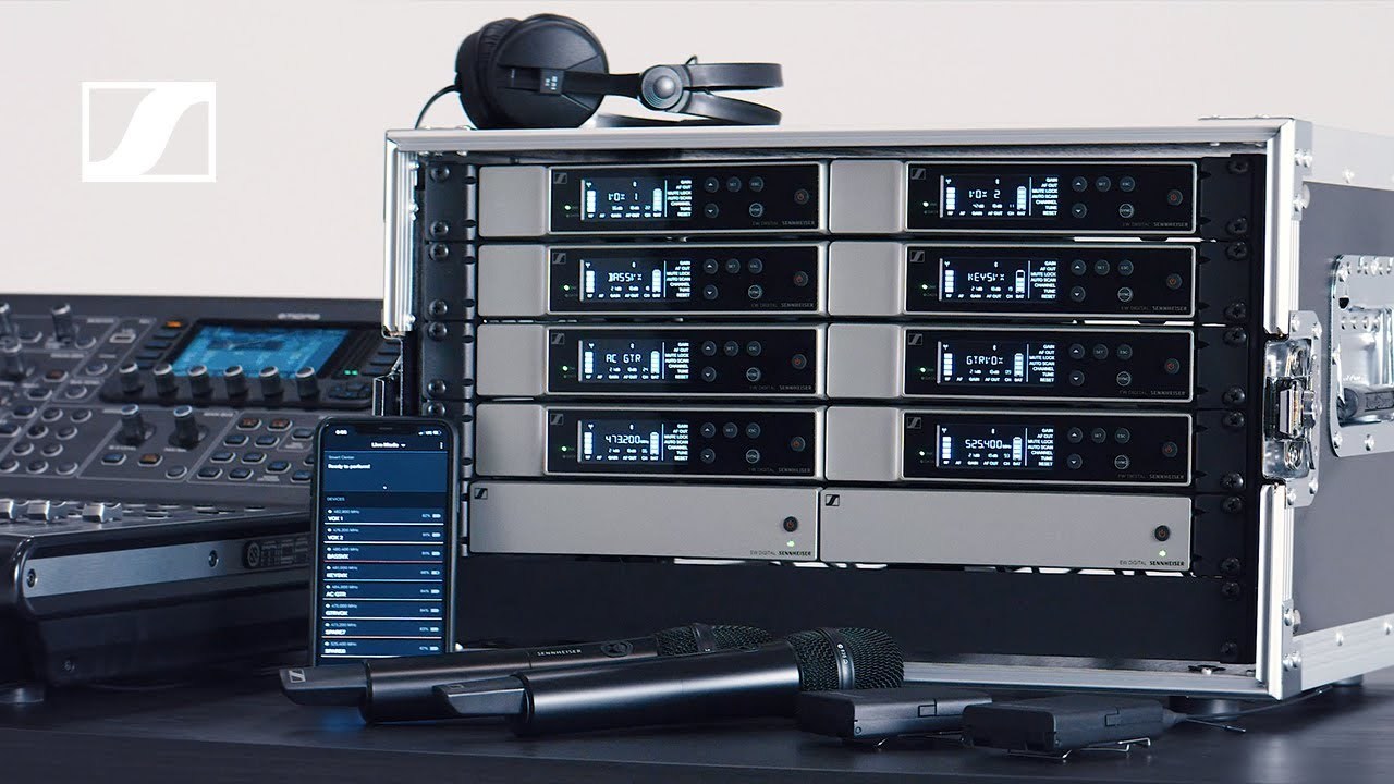 Sennheiser EW-D 6-Way Mic Rack equipment hire