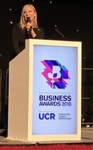 White Digital Box Lectern (c/w front facing screen) equipment hire